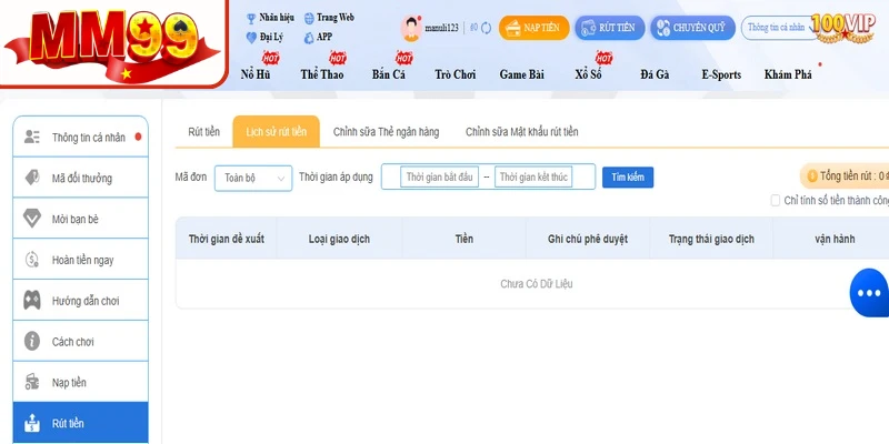 Giải đáp những thắc mắc của người chơi về giao dịch rút tiền