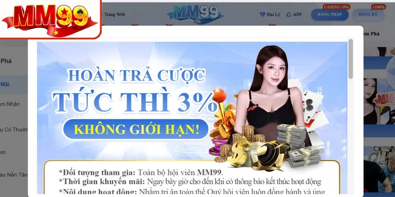 Chương trình hoàn trả nằm trong top 3 sự kiện hấp dẫn nhất MM99 T10/2026